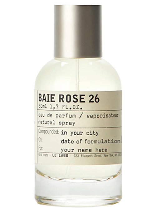 【LE LABO】 BAIE ROSE 26 オードパルファム 15ml BAIE ROSE 26 perfume by Le Labo - Wikiparfum